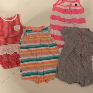 Bundle of 4 rompers